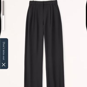 Abercrombie & Fitch Black Wide Leg Pants
